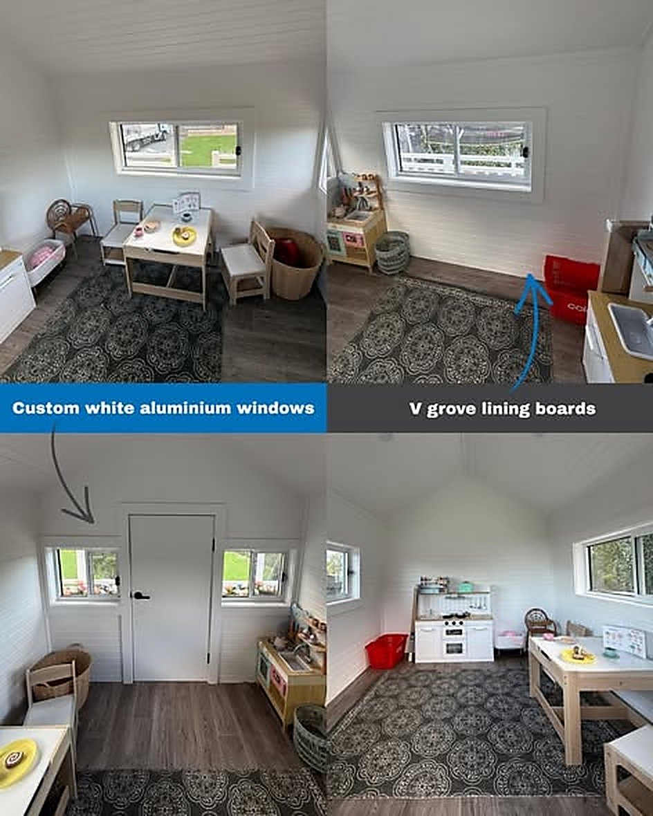 Internal VJ panelling and bespoke aluminium windows